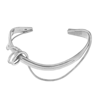 Contemporary Silver Bangle
