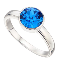 September Birthstone Swarovski Ring